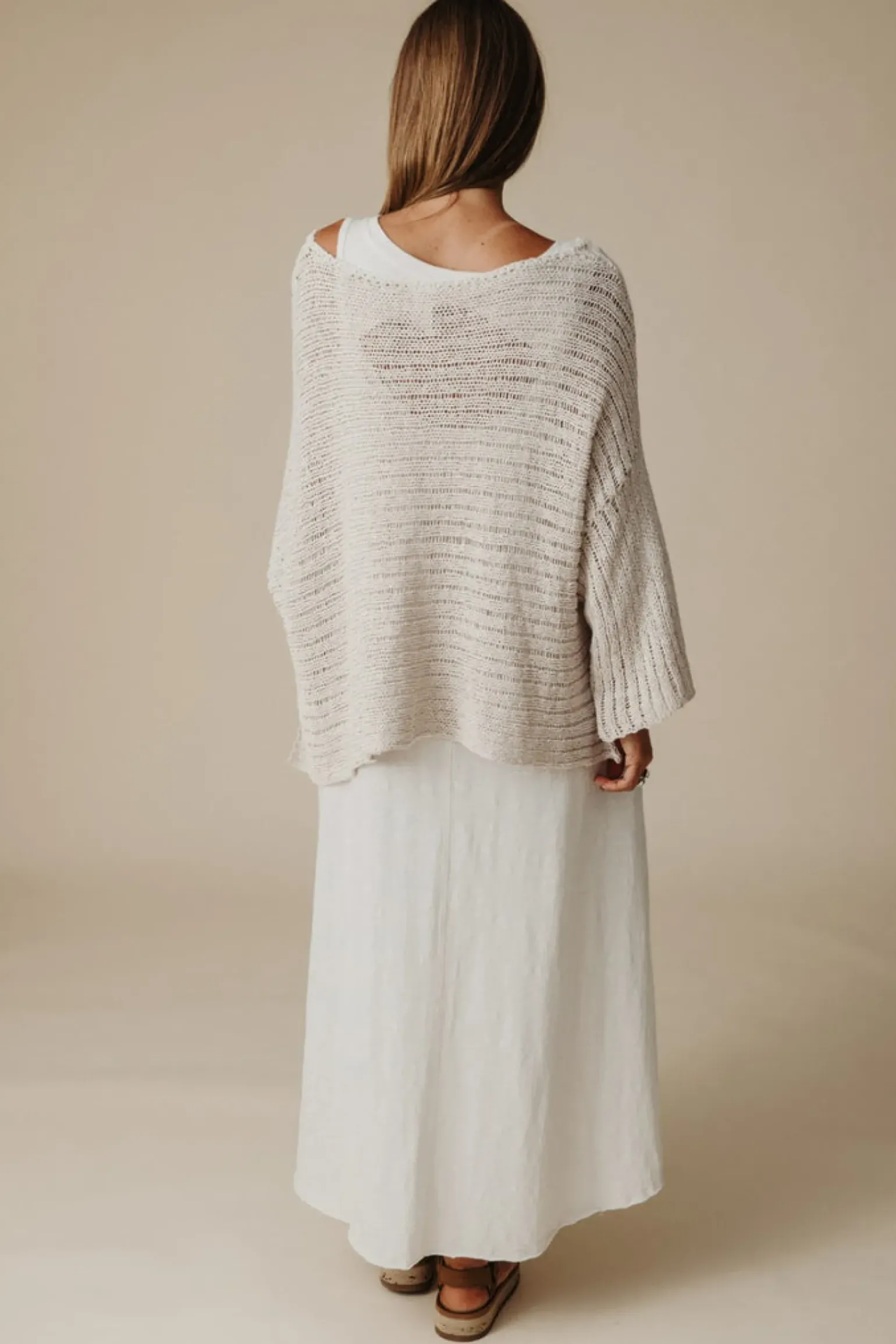Talamaya Coast to Coast Pullover - Coconut