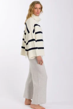 Talamaya Divine Rib Pullover - Starling Stripe