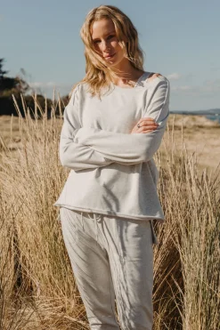 Talamaya Heavenly Fleece Windcheater - Silver Marle