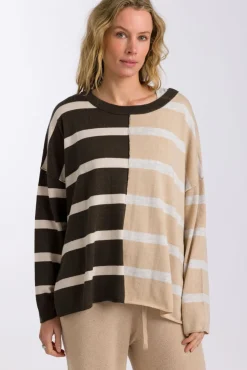 Talamaya Hinterland Stripe Pullover - Sable Combo