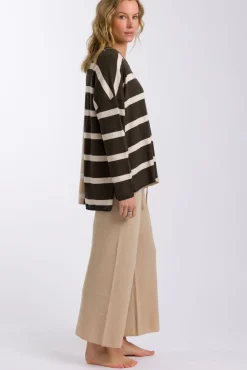 Talamaya Hinterland Stripe Pullover - Sable Combo