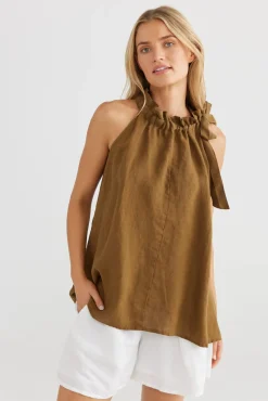 The Shanty Lucia Top - Basil