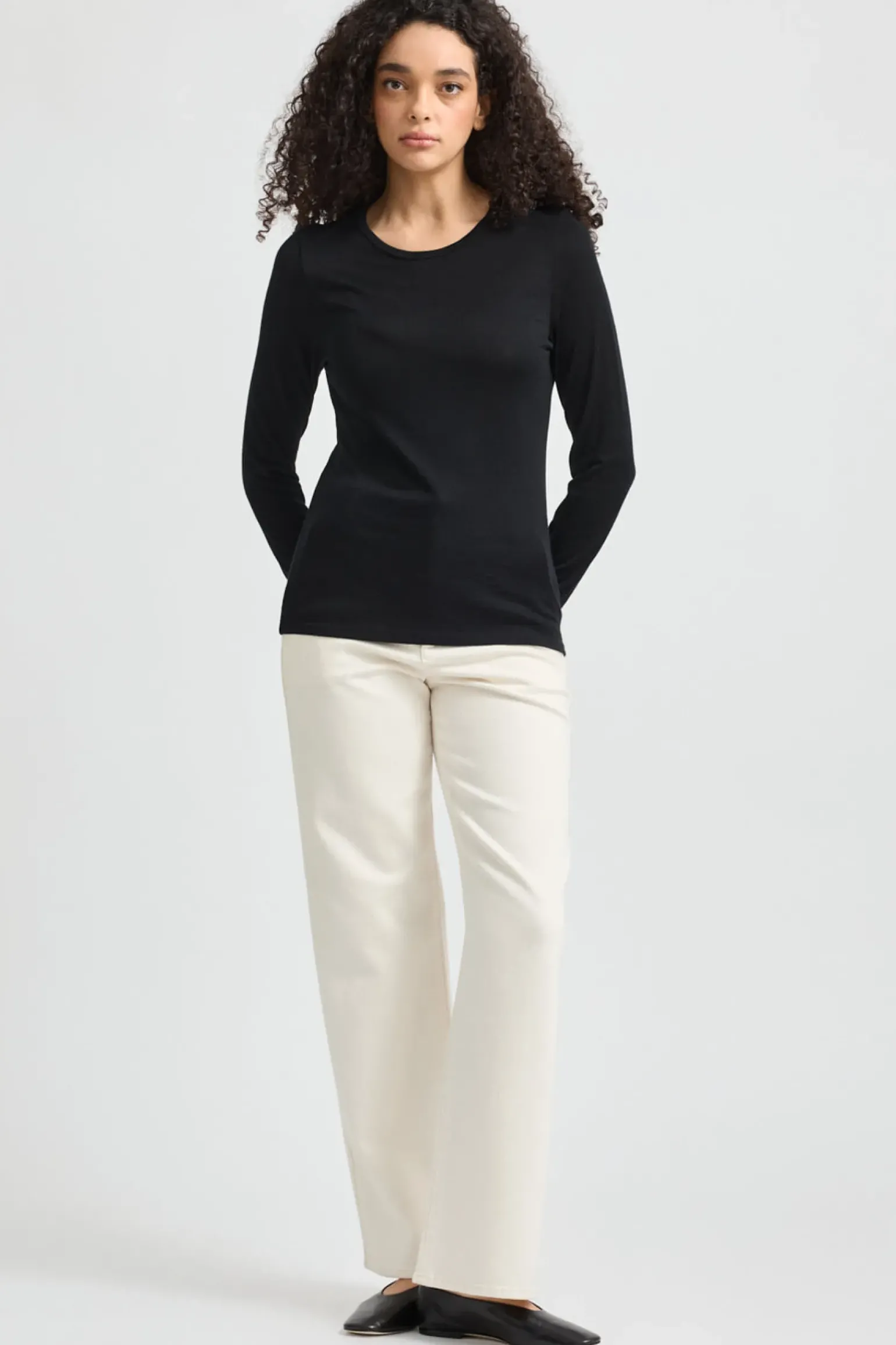 Toorallie Crew Merino Tee - Black