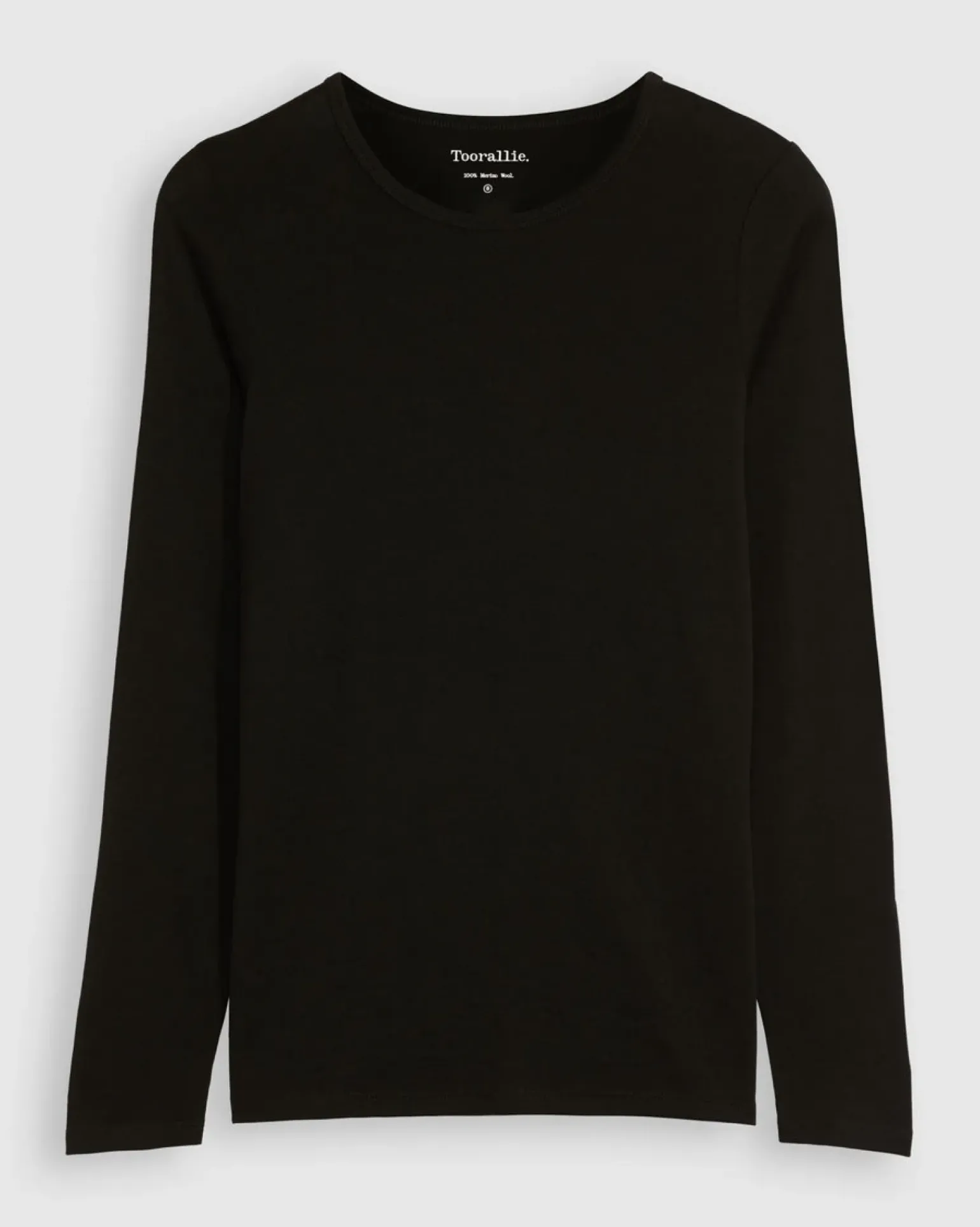 Toorallie Crew Merino Tee - Black