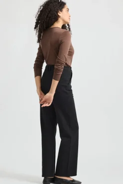 Toorallie Crew Merino Tee - Espresso