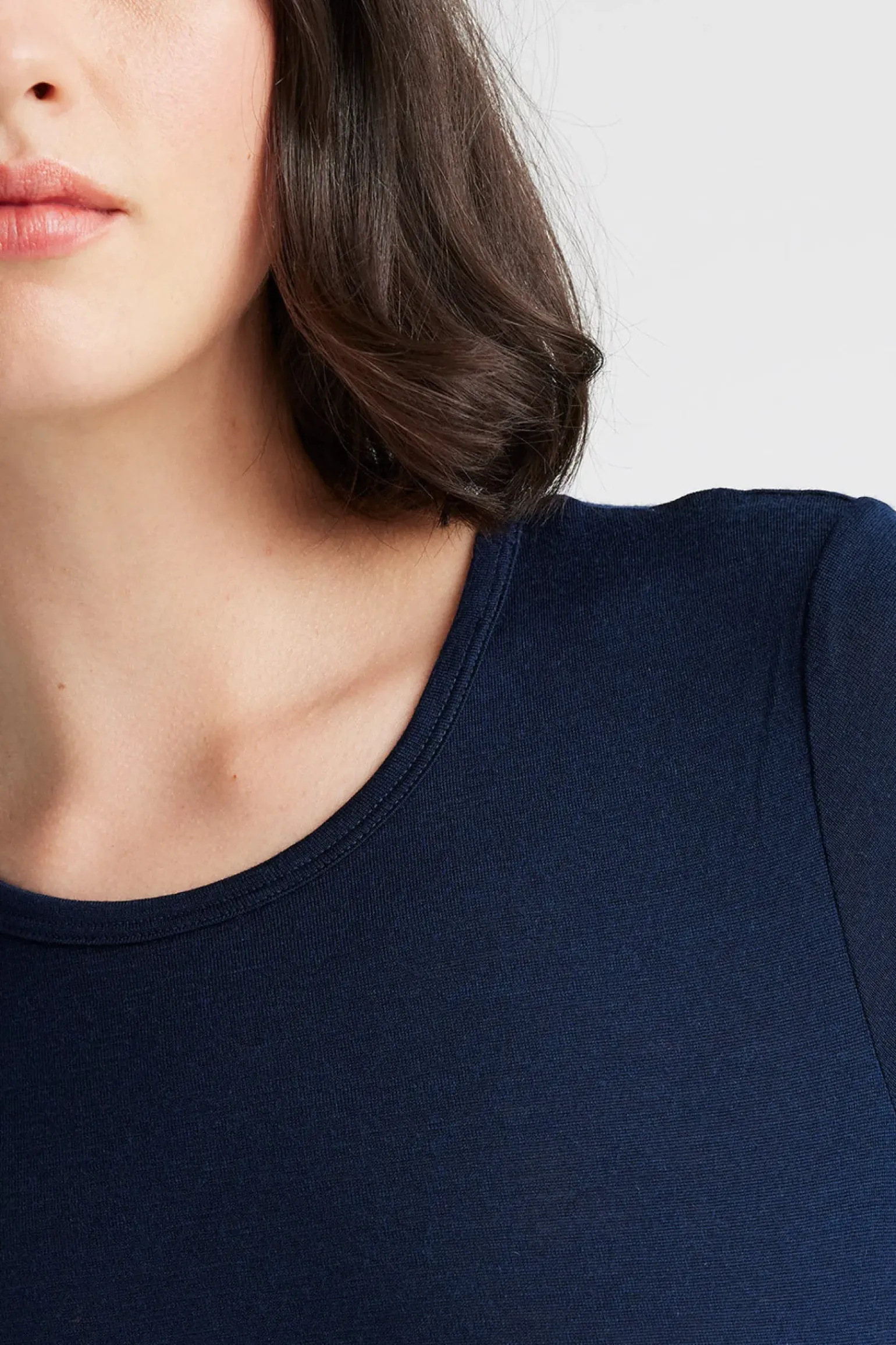 Toorallie Crew Merino Tee - Navy