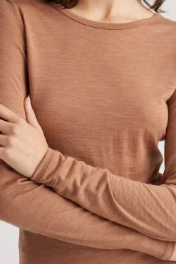 Toorallie Crew Merino Tee - Sand Dune