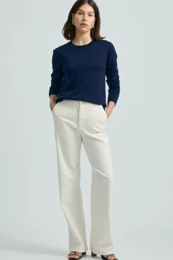 Toorallie Fine Merino Crew - Navy