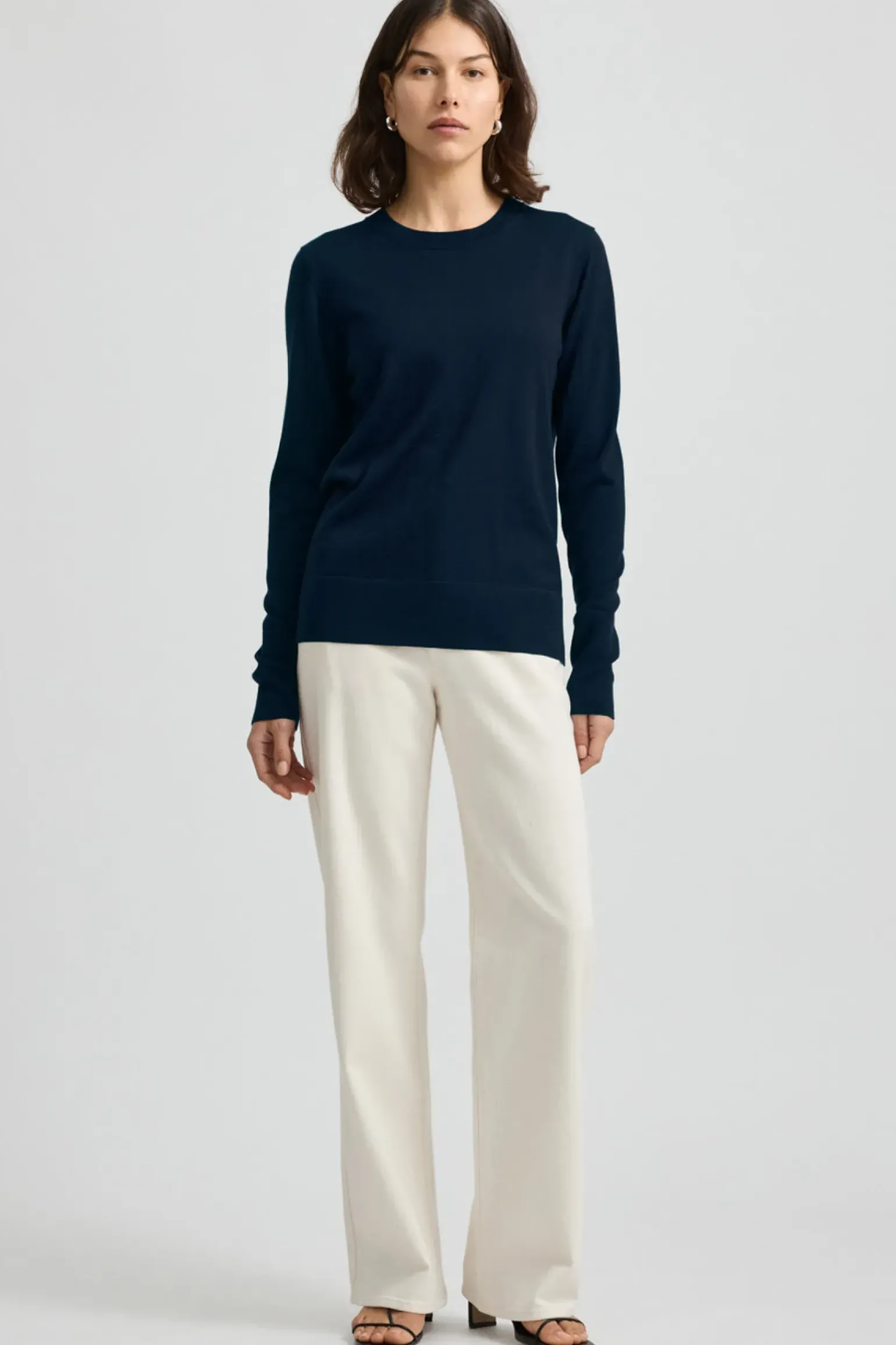 Toorallie Fine Merino Crew - Navy