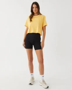 Upstate Evolve Cropped Tee- Pina Colada