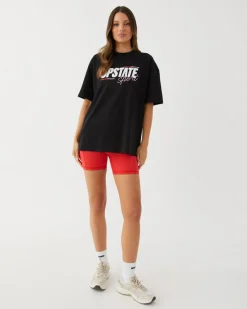 Upstate Hustle Tee- Black Bars