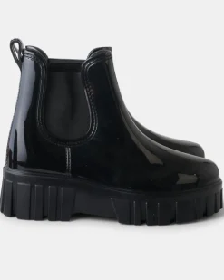 Walnut Leon Gumboot - Black