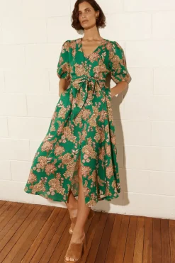 Zoe Kratzmann Ebb Dress - K'gari Palm Green