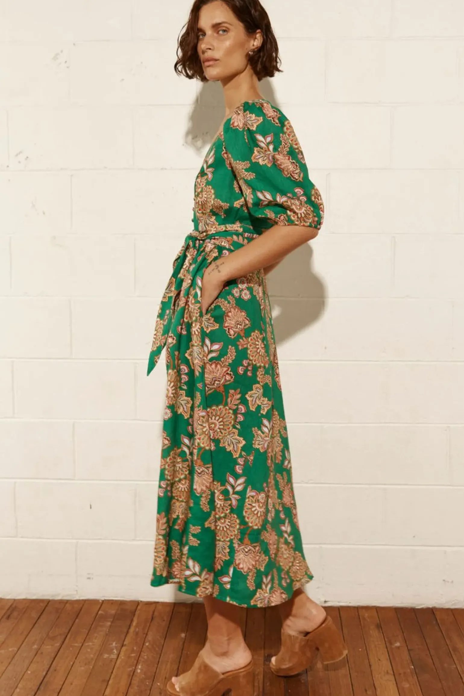 Zoe Kratzmann Ebb Dress - K'gari Palm Green