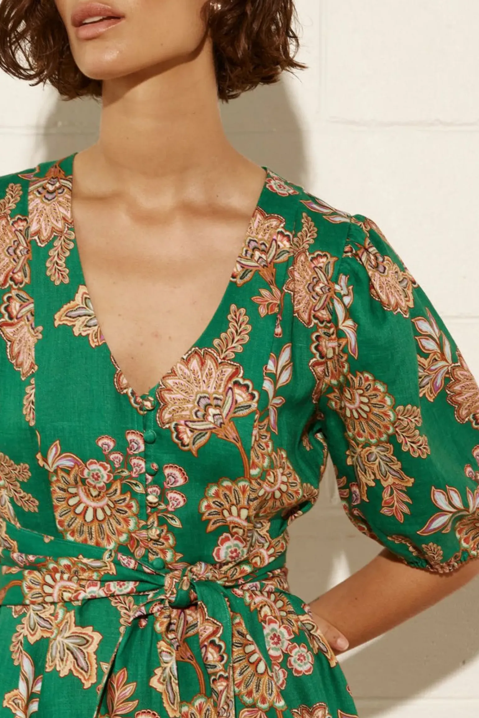 Zoe Kratzmann Ebb Dress - K'gari Palm Green