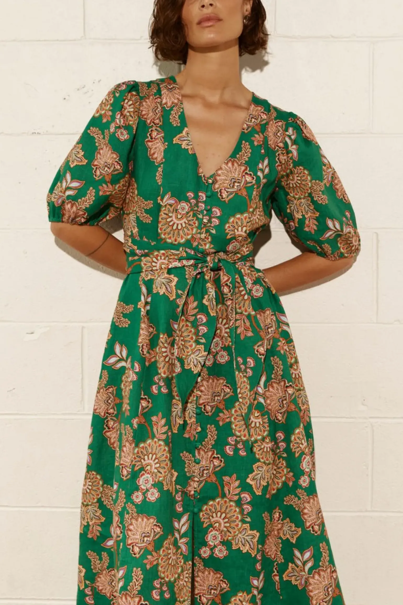 Zoe Kratzmann Ebb Dress - K'gari Palm Green