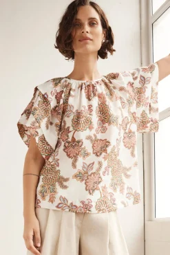 Zoe Kratzmann Flout Top - K'gari Cream