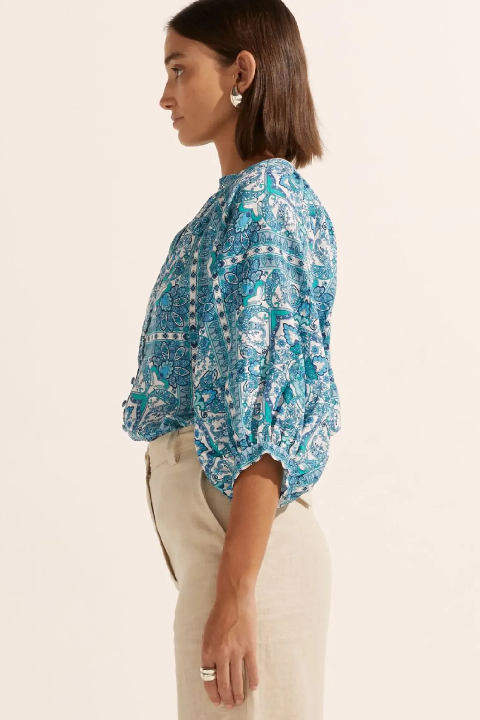 Zoe Kratzmann Hanker Top - Sapphire Tile