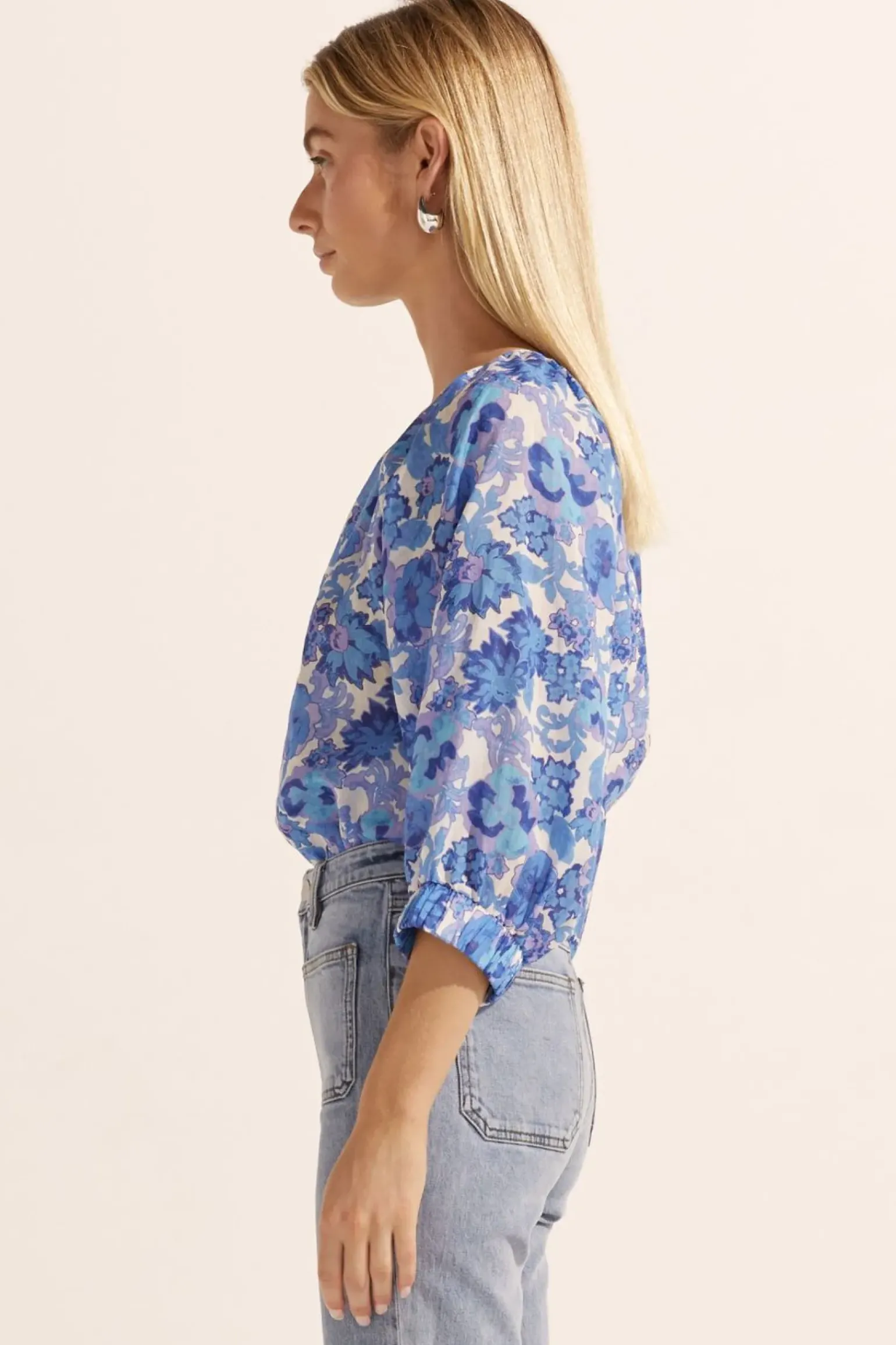 Zoe Kratzmann Imbue Top - Pacific Floral