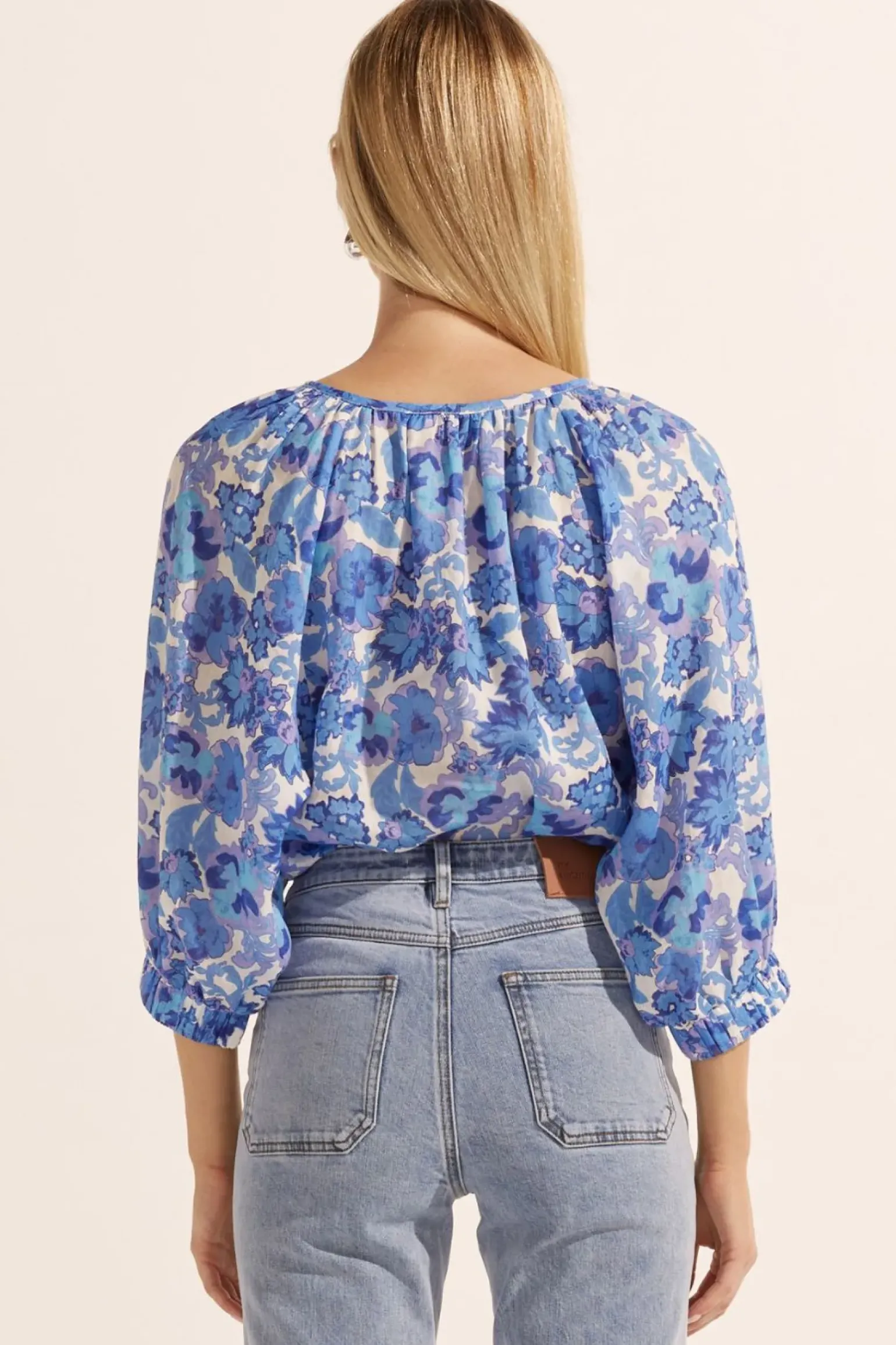 Zoe Kratzmann Imbue Top - Pacific Floral