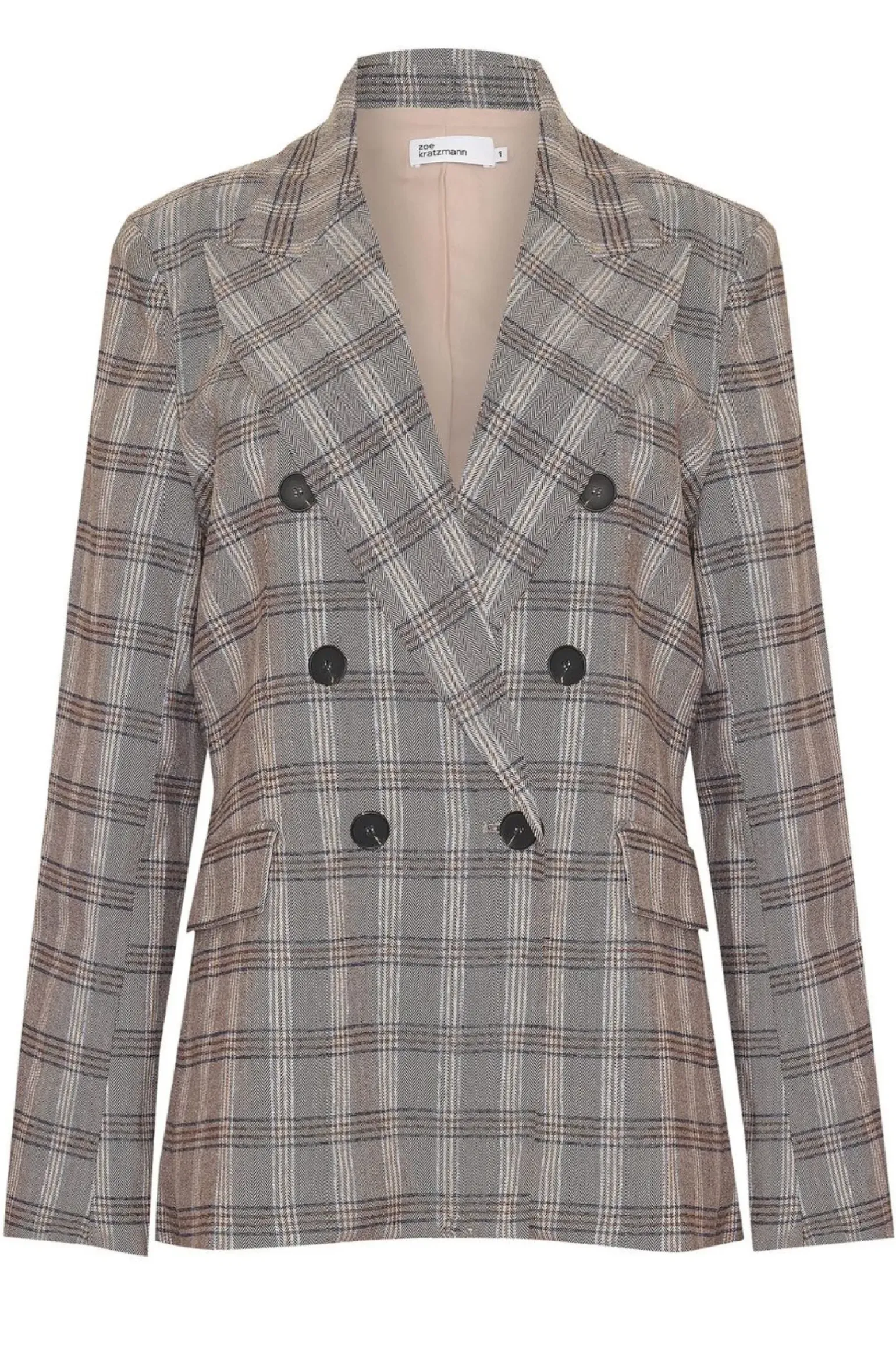 Zoe Kratzmann Spurt Jacket - Mousse Check